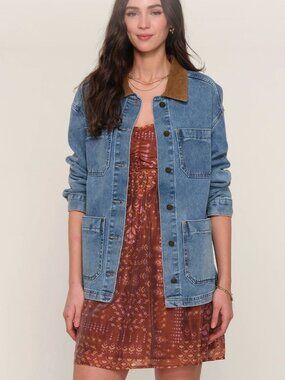 Heartloom Merie Jacket in Women's Size Small S | Like New | Denim Jean Jacket